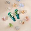 Pedrería para Uñas con Diamantes Grandes Brillantes, Pedrería Transparente Tipo Hielo con Parte Posterior Puntiaguda, Pedrería Apilada, Cubos de Azúcar Cristalino con Forma de Flor Rosa y Huevos de Paloma