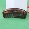 Atacado de fábrica produtos de segunda classe 18-20cm Forma de pente de madeira Ébano pente de cabelo cabo de bola pente de madeira de dente fino pente de cabelo