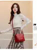 Bolso para Mujer Estilo Nuevo 2026, Bolso Cubo de Moda, Bolso de Madre de Capas Múltiples, Bolso de Hombro de Cuero Suave para Mujer, Bolso Cruzado, Transfronterizo