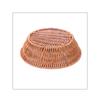 Prato de Frutas Especial do Sudeste Asiático Dim Sum Estrutura de Ferro Cesta de Rattan Sintético Cesta de Frutas Plástica Trançada Cesta Redonda de Rattan Sólido com Drenagem