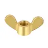 Porca Borboleta de Latão C3604 Porca Borboleta Apertada à Mão Tampa de Parafuso em Forma de Chifre Yuanbao M3M4M5M6M8M10M20
