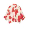 Camisa de verano para mujer con estampado floral estilo europeo y americano 2026 7345