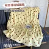 Manta cálida estilo coreano de lunares de forro polar para otoño e invierno, manta decorativa casual de forro polar coral, chal bonito, manta para sofá