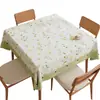 Mantel cuadrado es a prueba de aceite, impermeable y resistente al calor, con un tacto de alta gama, mantel cuadrado estilo ins para uso doméstico, mantel para mesa de comedor estilo nórdico pastoral