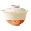 Tazón Cubierto Flor de Rosa Pintada a Mano con Chispas Doradas Taza de Té Individual Juego de Té Kung Fu de Alta Gama Juego de Té Taza de Té de Cerámica con Tapa Taza de Té