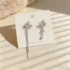 Presilhas de Orelha Estilo Coreano Sem Furo, Brincos com Design Estiloso para Mulheres, Presilhas de Osso da Orelha com Borboleta e Pérola de Franja Longa, Alto Padrão