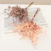 5 hastes de grama nebulosa buquê de flores artificiais para decoração de cena, criando uma exibição de alto padrão, realista com aspecto de geada, arranjo floral e flores artificiais