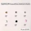 Japonês e Coreano Novo Mini Fofo 4mm Estrela de Cinco Pontas Liga de Metal Joias para Nail Art Colorido Estrela Decorações de Unha Atacado