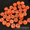 Jade Red Jade Seiko médio sorte flor solta contas acessórios diy acessórios Jade Joias brincos pingente com contas por atacado