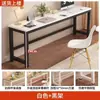 Mesa Longa de Escritório, Mesa de Casa, Mesa Retangular, Mesa de Trabalho, Mesa de Computador de Parede para Quarto, Mesa Estreita de Parede