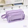 Estuche para Lápices Transparente Desmontable de Gran Capacidad Multicapa Bolsa de Papelería Multifuncional de Alta Apariencia Para Estudiantes de Primaria y Secundaria Almacenamiento Al Por Mayor