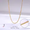 Collar de Pescado Hueco Chapado en Oro Vietnamita DIY Cadena para Suéter Cadena Gruesa Materiales Hechos a Mano Colgante Corazón Genuino Unisex