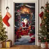 Temu Tela de Fondo Temática Navideña Más Vendida Cortina de Puerta Festiva de Venta Caliente Transfronteriza Tela Colgante Decoración del Hogar Tela de Escena
