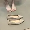 Zapatos de Punta Oculta para Mujer, Estilo Francés Elegante, para Commuting, Temporada Primavera y Otoño 2025, Zapatos de Salón para Combinar con Faldas