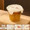 Fiambrera de vidrio de borosilicato alto para trabajadores de oficina, fiambrera apta para microondas, recipiente especial, contenedor de almacenamiento de alimentos, caja de comida con tapa y compartimentos