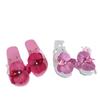 Verano Nuevas Chanclas de Flor Phalaenopsis Zapatos de Playa para la Orilla del Mar Pantuflas Casuales de Vacaciones para Niña Pantuflas Planas