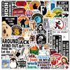 50 Adesivos de Desenho Animado Pegadinha Meme Grafite DIY Decorativo Guitarra Capa de Celular Copo d'Água PVC à Prova d'Água