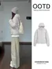 Jaqueta puffer canelada leve azul para mulheres, jaqueta de inverno fina, casaco interno de algodão, agasalho fino de outono e inverno, grosso