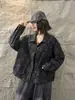 2026 Estampado Retro Holgado para Mujer Primavera y Otoño Nuevo Holgado Talla Grande Casual Chaqueta de Mezclilla Top Venta al por Mayor