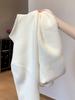 Suéter de Forro Polar Grueso de una Pieza para Mujer, Temporada Primavera 2026, Piel Sintética de Visón, Corte Ajustado, Cuello Semi Alto, Top de Punto Interior