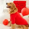 Moletom Pulôver Totem Ano Novo Outono e Inverno para Cães Grandes, Golden Retrievers, Roupas Festivas de Ano Novo para Cães, Roupas de Pet Ano do Dragão