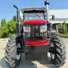 Trator Diesel de Alta Potência Todo-o-Terreno 1804 para Trabalho Agrícola e Transporte de Engenharia, Trator de Rodas Multifuncional de Dupla Finalidade com Tração nas Quatro Rodas