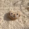 Nuevos accesorios de broche de muñeco de peluche de dibujos animados, lindos alfileres decorativos con cabeza de animal pequeño, accesorios de relleno de algodón para hacer uno mismo