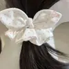 Elástico de Cabelo Multicamadas de Alto Padrão Estilo Francês para Mulheres, Corda de Cabelo Extra Grande para Rabo de Cavalo, Corda de Cabelo de Renda Estilo Coreano, Acessório de Cabelo de Alta Elasticidade