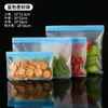 Bolsas de Eva para Alimentos con Tarjeta de Colores, Bolsas para Conservar Alimentos, Bolsas de Plástico Engrosado Auto-Sellables, Bolsas Reutilizables para Almacenamiento de Alimentos en el Refrigerador