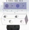 Conector de barra de barramento de alumínio de tira longa de 4 furos M4 M3 junta flexível acoplamento quadro de ponte junta adaptador de fixação de máquina