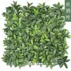 Parede de planta biónica tridimensional simulada, gramado artificial de plástico popular para exteriores, parede de plantas verdes para varanda, parede de plantas simulada
