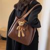 Bolsa de Grande Capacidade para Mulheres, Versátil para Outono e Inverno 2026 Nova Moda Bolsa de Ombro, Textura Retrô, Bolsa Saco Tendência para Senhoras