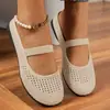 Zapatos Planos Transpirables de Punto Flyknit de Talla Grande para Mujer de Comercio Exterior Europeo y Americano, de Corte Bajo, Cruzados, Suela Plana, Punta Redonda, Slip-On, Zapatos de Baile, Zapatos de Trabajo para Todas las Estaciones