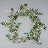Simulação Chá Botão Flor Videira Flor Videira Ar Condicionado Tubo Parede-pendurado Casamento Arco Enrolamento Simulação Chá Botão Flor Videira