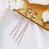 Socialité Elegante Simple Borla Larga Retro Aretes de Perlas Aretes de Círculo Redondo Aretes para Mujer Outlet de Fábrica