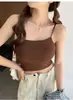 Estilo Francés Chica Caliente Sexy Hueco Correa de Rocío Almohadilla para el Pecho Camisola Pequeña Chaleco Verano para Mujer Base para Vestir Espalda Bonita Exterior