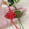 Nudo Doble Línea Nudo Largo Nudo Ping An Seda de Hielo Rayón Borla Fleco Flecos Joyería Accesorios Hechos a Mano Nudo