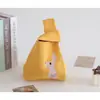 Bolsa de Regalo Día de la Diosa Bebé Mes Completo, Bolsa de Dulces de Cumpleaños Banquete de 100 Días, Bolsa Tejida de Mano para Niños, Bolsa Tejida de Regalo de Agradecimiento