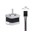 Motor de Passo Pequeno 42 Coluna de Impressora 3D Gravação Motor Híbrido Bifásico Quatro Fios Acionamento CC 17Hs3401