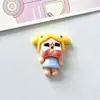 Acessórios de Resina de Menina Chorando Brilhante de Desenho Animado Patch de Copo de Cola Cremosa para DIY Manual de Sapatos e Roupas Acessórios de Cabelo Capa de Celular