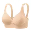 Ropa interior para mujer con push-up, Sujetador para madre de mediana edad, Espalda bonita, Push-up, Sin aros, Cómodo, Transpirable, Recoge el pecho, Anticaída