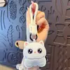 Llavero Colgante Creativo de Gato en Cuero PU Lindo Colgante de Muñeca para Pareja Llavero de Coche Bolsos Regalo Pequeño