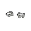 Clavo de Hélice para Oreja Estrella de Diamante Pendientes de Moda para Mujer Estilo Frío Ins Pendientes Sencillos de Circonita Hebilla de Oreja Mini Personalizada de Moda