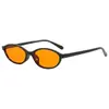 Gafas de Sol Ovaladas de Marco Pequeño para Mujer, Estilo Europeo y Americano de Alta Gama, Gafas de Sol de Moda Personalizadas para Hombre, Protección Solar, Gafas de Sol Retro Transfronterizas