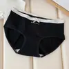 Ropa interior antibacteriana de algodón puro para mujer 7A con entrepierna extendida, entrepierna de algodón puro, algodón para bebé clase a, ropa interior cómoda y holgada con borde de oreja de madera para mujer