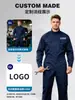 Macacão de Trabalho de Poliéster-Algodão para Homens com Múltiplos Bolsos, Protetor Integrado, Resistente ao Desgaste, Resistente à Sujeira para Reparo Automotivo, Atacado