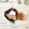 Colgante Creativo de Ardilla de Espuma de Dibujos Animados Nuevo Producto Transfronterizo Decoración de Árbol de Navidad Adorno de Muñeco Pequeño para Escritorio