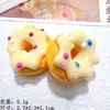 Donut de Crema Simulado Juguete de Comida Accesorios DIY Hecho a Mano Funda para Teléfono Móvil Materiales de Belleza Joyería de Resina Accesorios para el Cabello para Niños