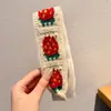 Diadema Mágica de Velcro Dulce para Niñas, Pinza para el Cabello con Fleco Linda, Accesorio para el Cabello Diadema de Encaje de Princesa de Ala Ancha