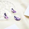 Nova meia borboleta Nail Art diamante super flash K9 strass colagem aurora flor de cerejeira rosa cristal unha ornamento